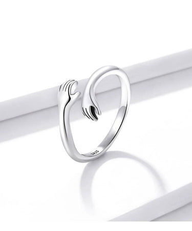 925 Sterling Silver Hug Ring